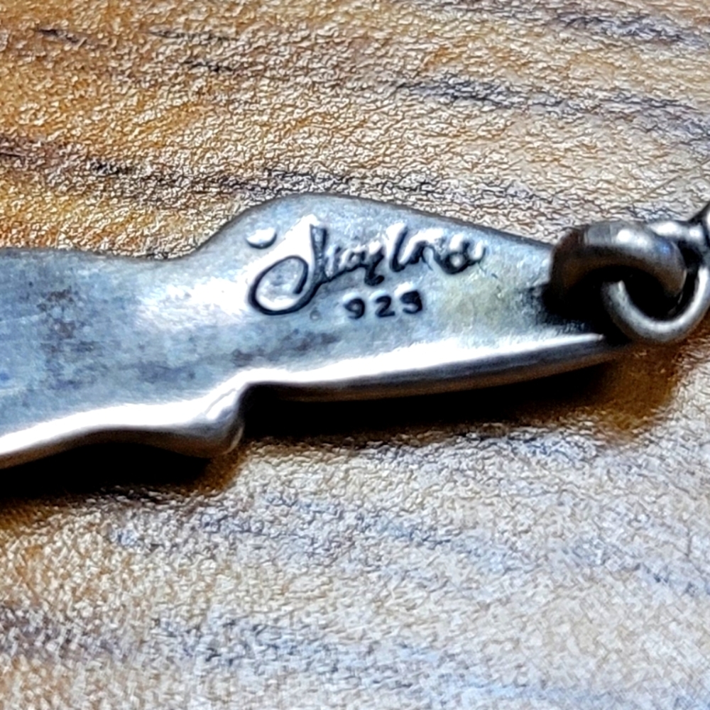 sterling silver link "strong women" bracelet